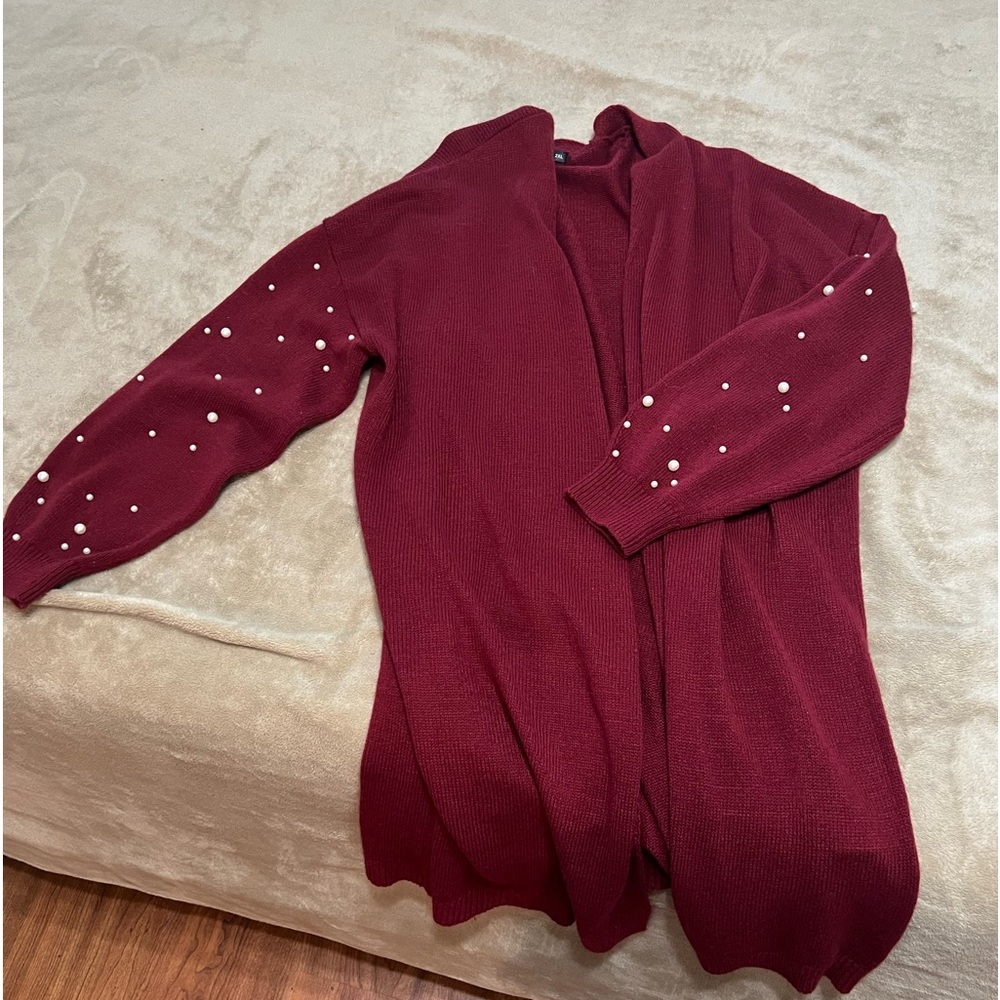Maroon Cardigan